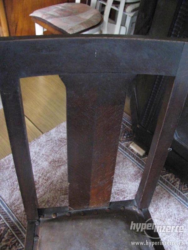 Starožitný stůl s židlemi z 19.st.,super stav - foto 3