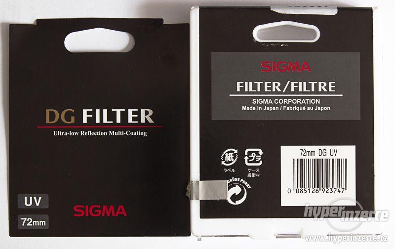 Sigma filtr - UV DG 72 mm - foto 2