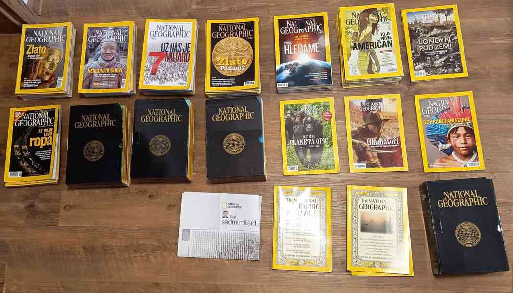 Velká sbírka National Geographic CZ (147ks)+ 4x orig.pořadač - foto 1