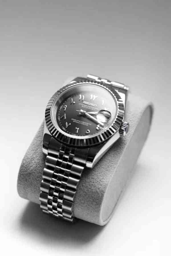 Hodinky SeikoMod Datejust Arabic Black - foto 3