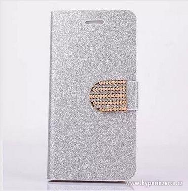 stříbrný kryt obal s třpytky na iphone 6 modelX16 - foto 2