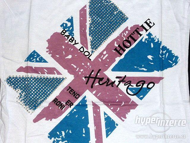 Dámské triko s motivem anglické vlajky S - foto 2