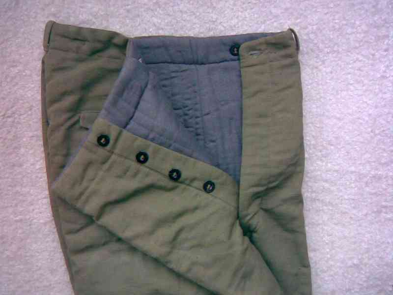 Prošívané vatované kalhoty  - foto 1