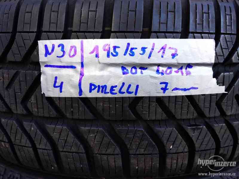 Sada zimních pneu Pirelli 195/55/17 - foto 2