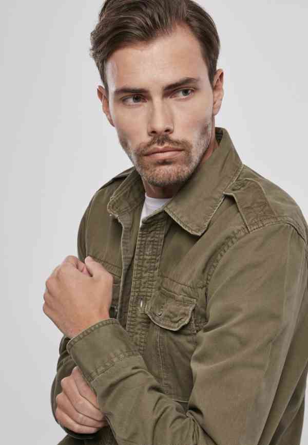 Košile Brandit Vintage Shirt 1/1 - olivová - foto 3