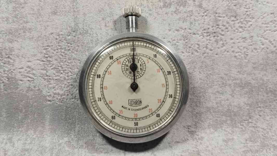 Staré kapesní stopky ELCHRON Sběratelské stopky, funkční  - foto 11