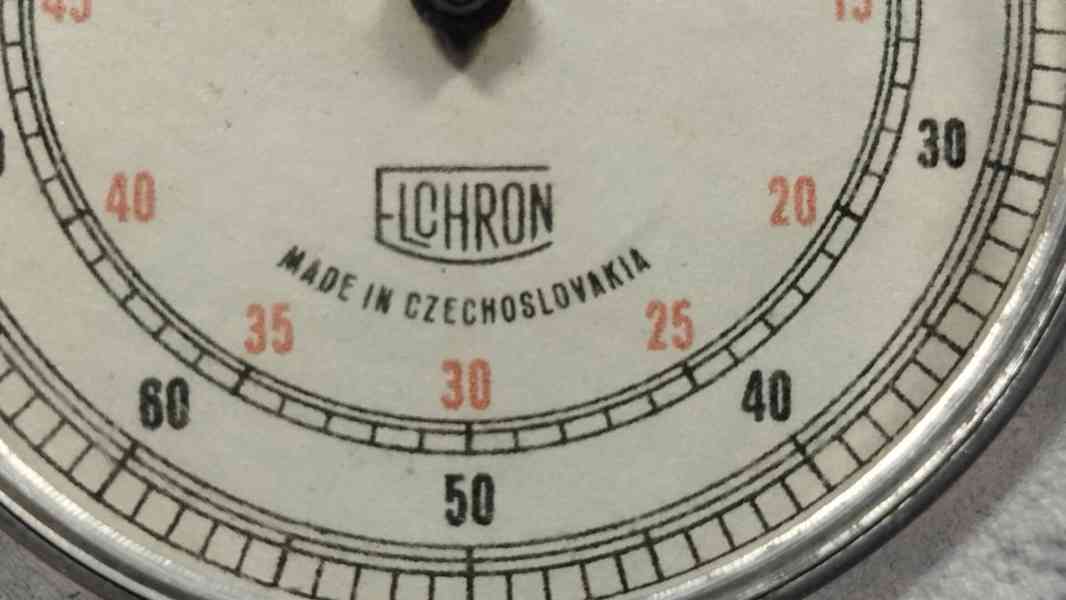 Staré kapesní stopky ELCHRON Sběratelské stopky, funkční  - foto 12
