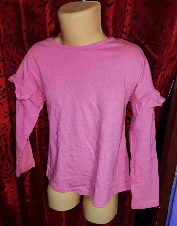 Dětské neonové růžové tričko, vel. 6-7 let