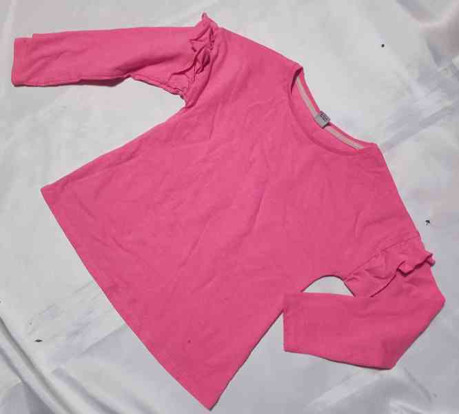 Dětské neonové růžové tričko, vel. 6-7 let - foto 2