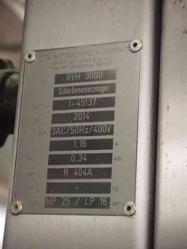 Výrobník ledu MAJA se zásobníkem Typ: RVH 3000 Seriové číslo - foto 2