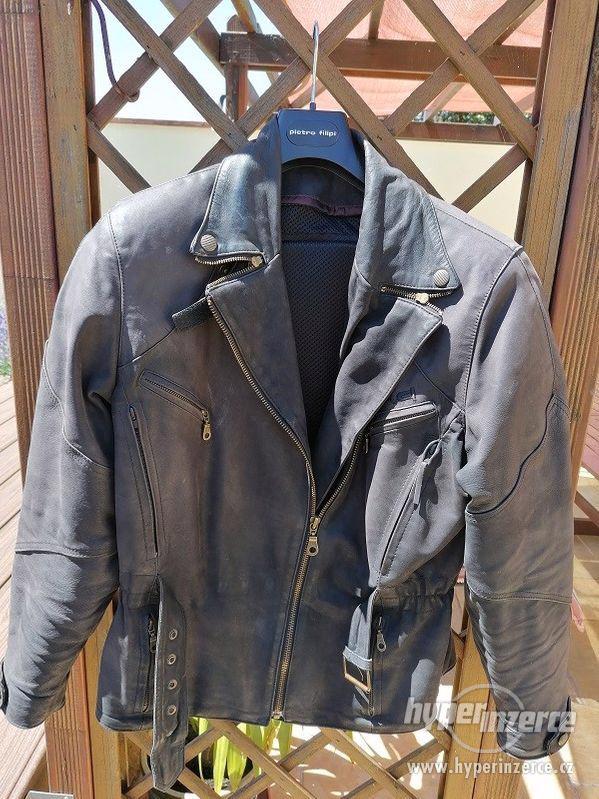 Kožená motorkářská bunda HELD + kalhoty - foto 1