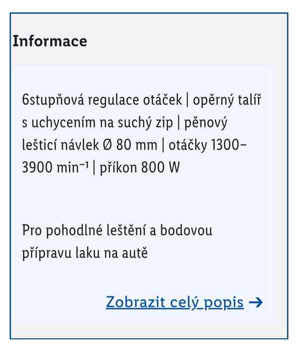 Leštička PPM 800 A1 - foto 2