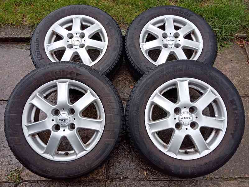 Zimní alu kola 15ky 4x108 pneu 80% PEUGEOT CITROEN - foto 3