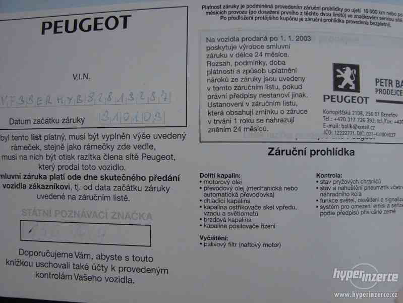 Peugeot 307 2.0 HDI r.v.2003 1.Maj.serv.kníž.ČR - foto 15