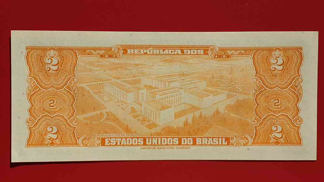 Bankovka Brazílie 2 Cruzeiros rok 1956 UNC - foto 2