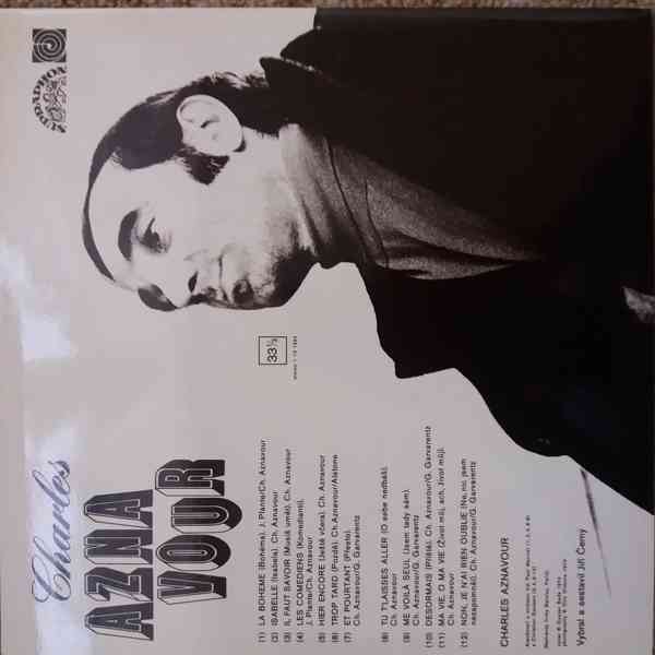 Charles Aznavour LP Vinyl 1974 Supraphon - foto 2