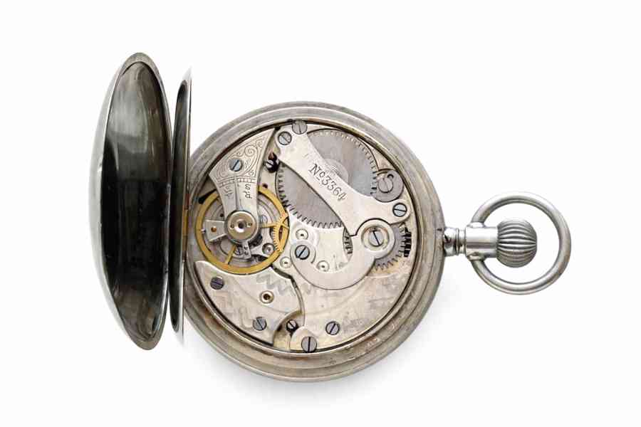 Starožitné mechanické stopky švýcarská výroba.Smalt cifernik - foto 4