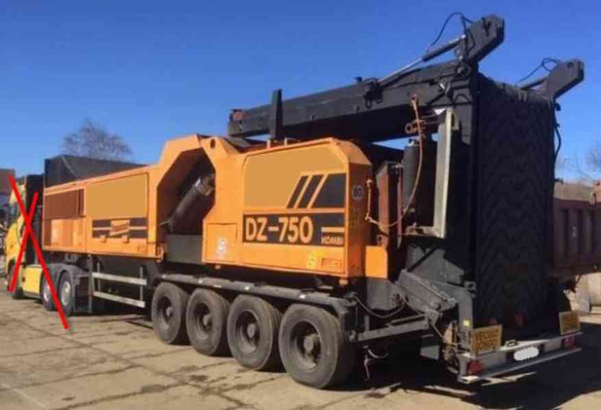 46t drtič bio 2v1 mobil návěs Doppstadt DZ750 dřevo - foto 2