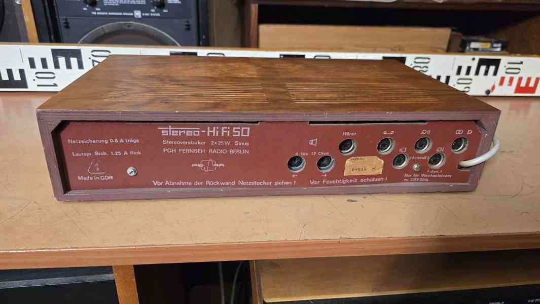 FERA stereo HIFI 50 - krásný zesilovač cca r. 1972 - foto 3