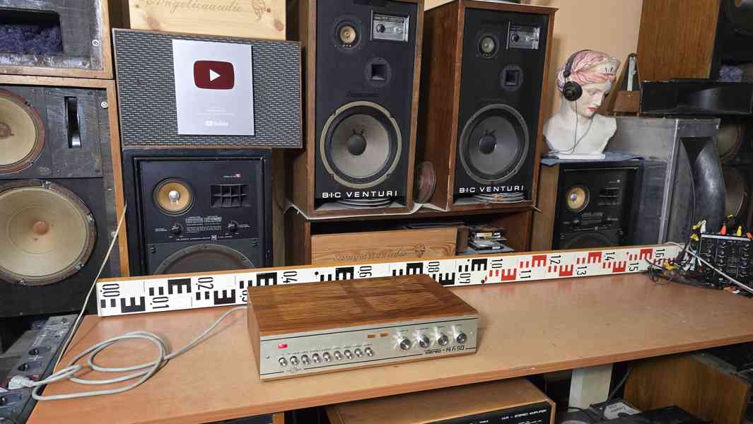 FERA stereo HIFI 50 - krásný zesilovač cca r. 1972 - foto 2