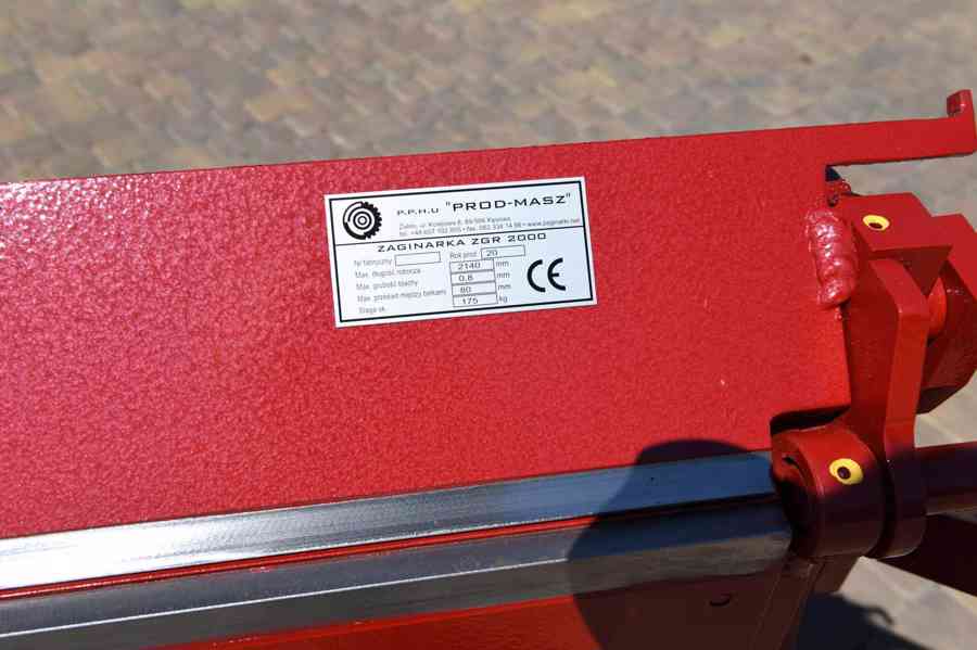 Ohýbačka plechu ZGR 2140/0,8/145°/T   - foto 11