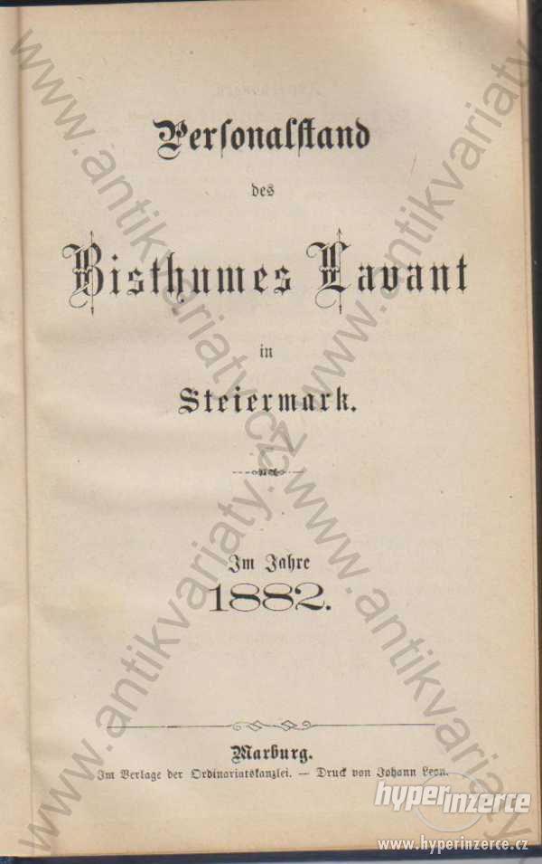 Personalstand des Bisthumes Havant in Steiermark - foto 1