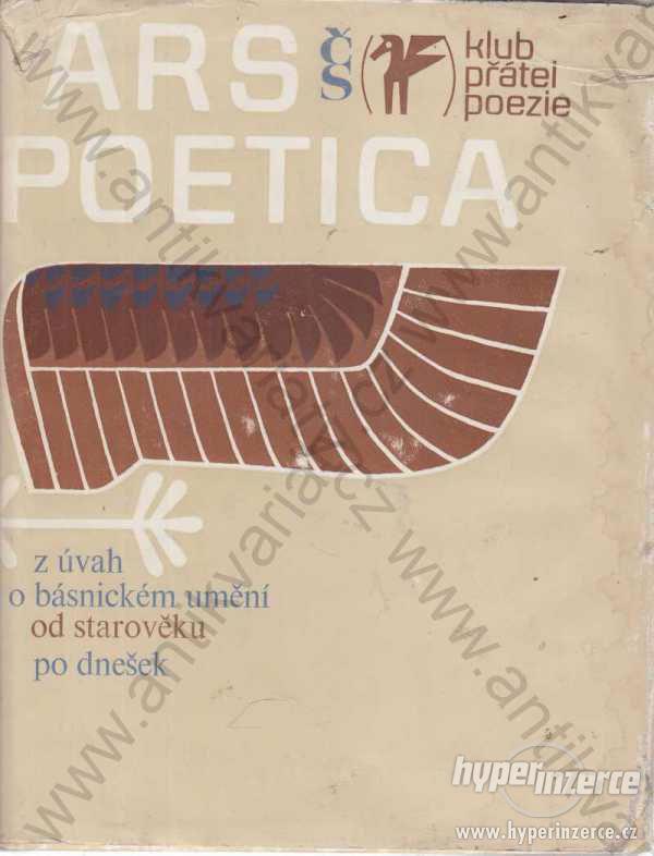 Ars Poetica 1976 z úvah o básnickém umění V.Hrubín - foto 1