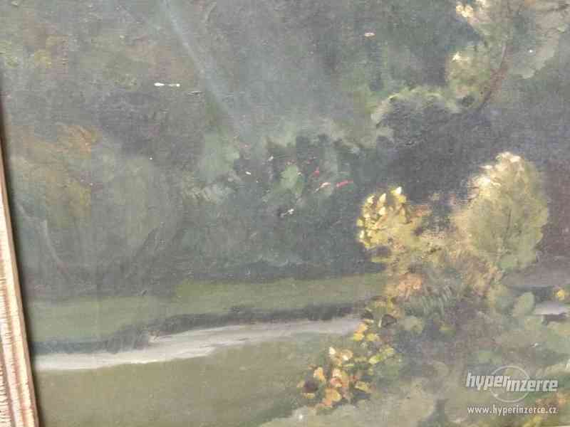 Obraz olej na plátně krajina s řekou - foto 6