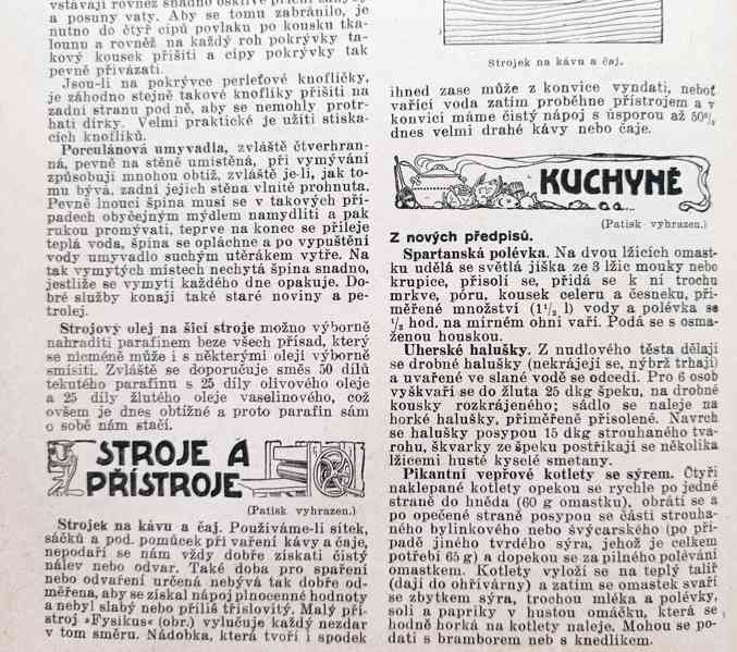 Starožitný časopis Šťastný domov, kompletní ročník 1921  - foto 8