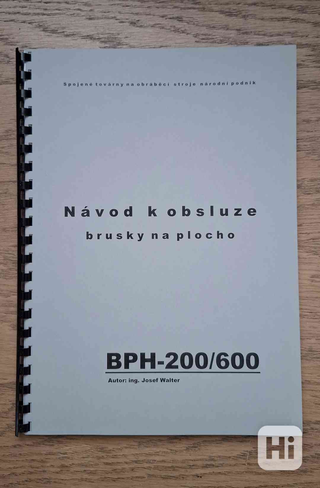 Návod brusky na BPH-200/600 - foto 1