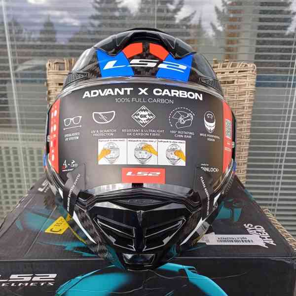 Silniční překlápěcí přilba LS2 ADVANT X CARBON FUTURE II - foto 2