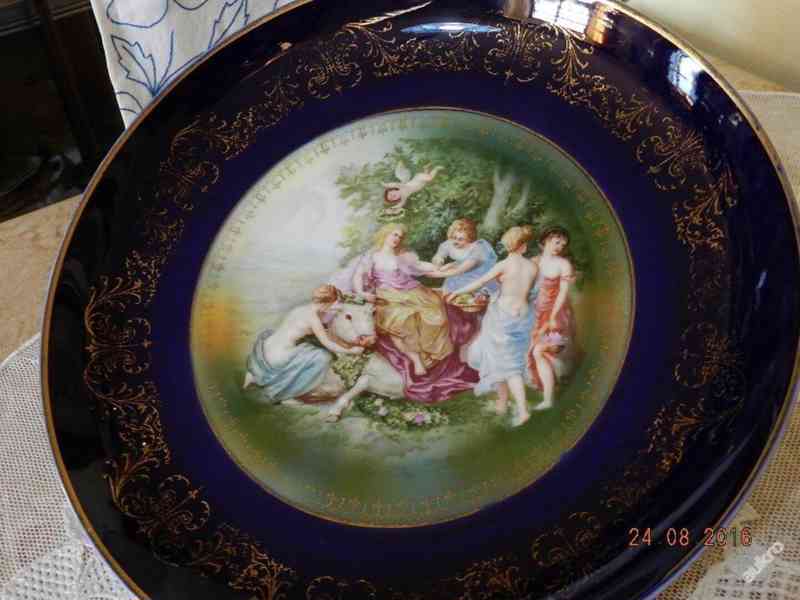 Krásný starožitný talíř Rosenthal Kobalt 30,5cm - foto 1