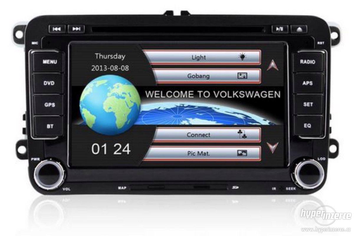 7" 2din autorádio s GPS pro VW, Škoda, Seat - foto 1