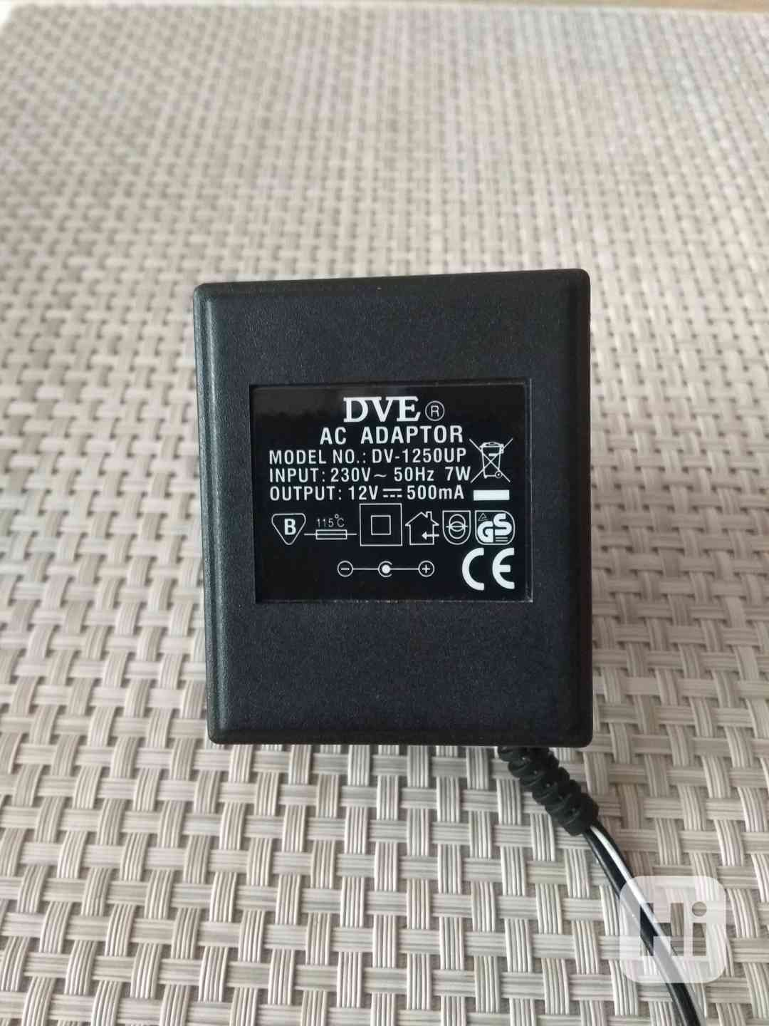  DVE AC adaptér DV-1250UP 12V 500mA