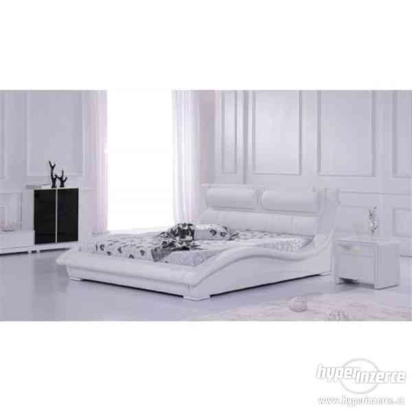 Nová postel Leandro bílá 200x200 cm - foto 1