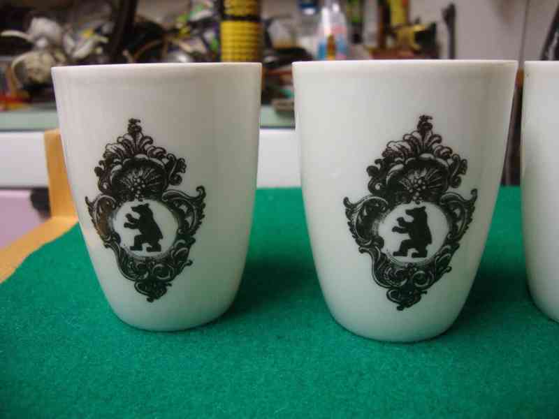 Starožitné porcelánové pohárky Berlín výroba Wallendorf top - foto 5