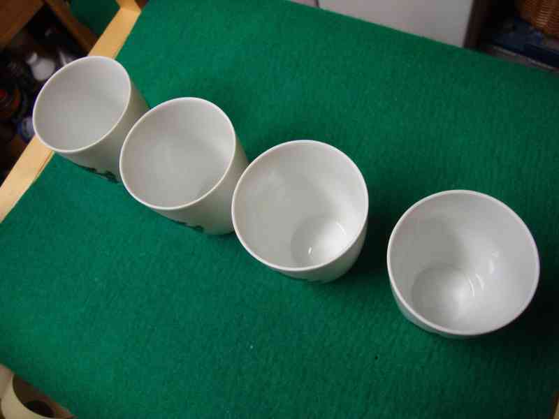 Starožitné porcelánové pohárky Berlín výroba Wallendorf top - foto 3