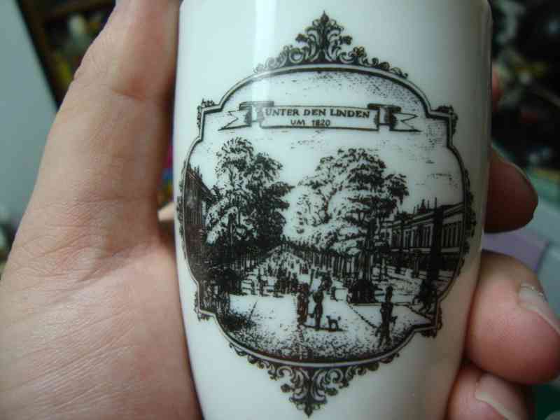 Starožitné porcelánové pohárky Berlín výroba Wallendorf top - foto 14