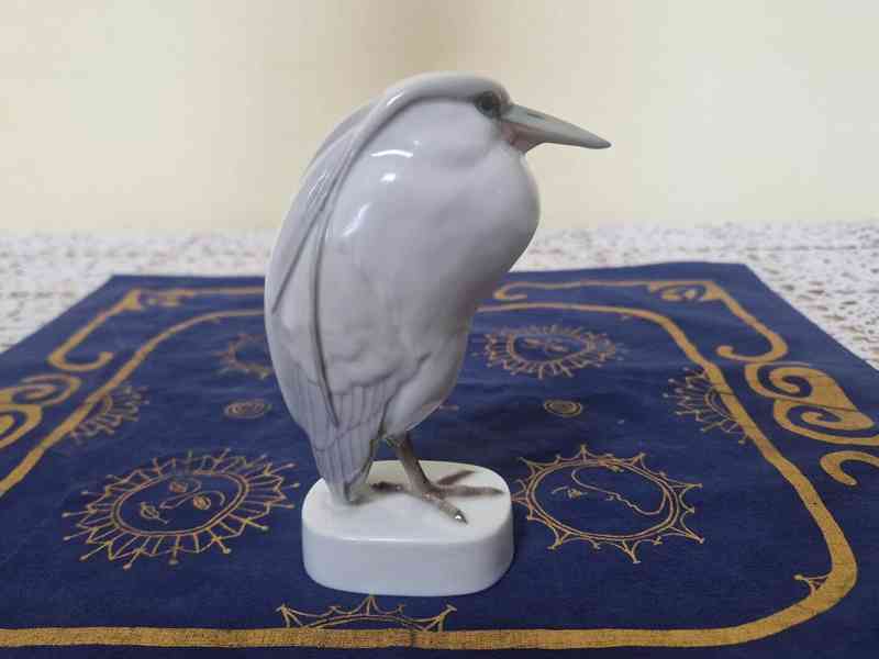 Vzácná porcelánová soška Pták Volavka Rosenthal - foto 3