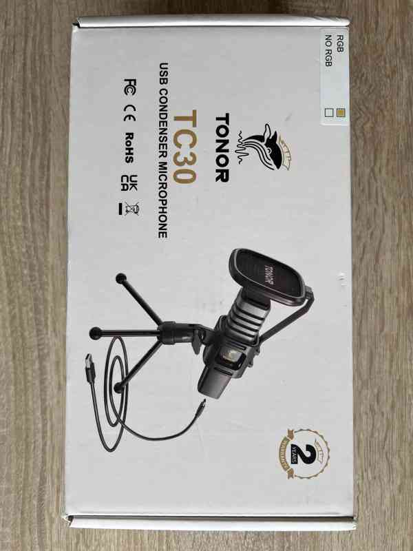 🎤 USB mikrofon TONOR TC30 – jako nový, pouze rozbalený 100% - foto 3