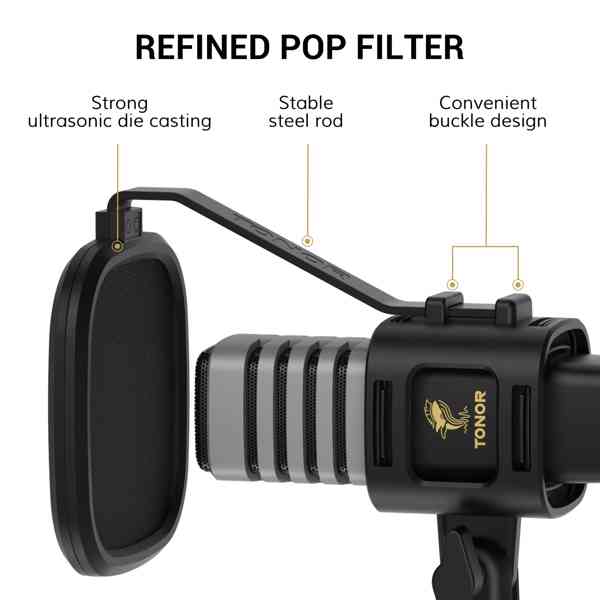 🎤 USB mikrofon TONOR TC30 – jako nový, pouze rozbalený 100% - foto 7