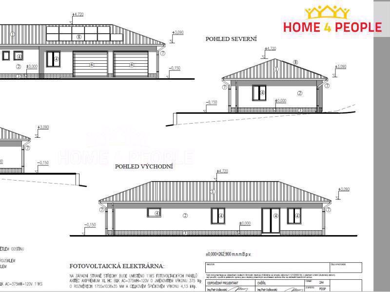 Prodej projektu domu Bára s dvojgaráží v Ludkovice u Luhačovic - foto 16