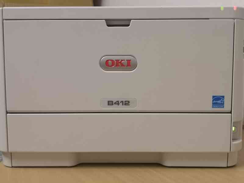 Rychlá laserová tiskárna OKI B412 - síťová karta a USB - foto 1