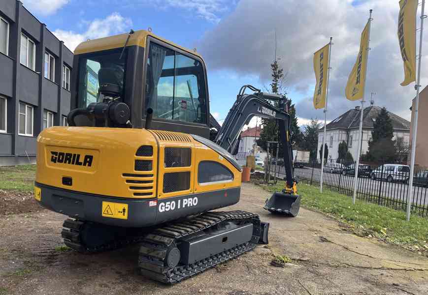 Pásový minibagr GORILA G50 I PRO CAB 5T Yanmar AKCE - foto 1