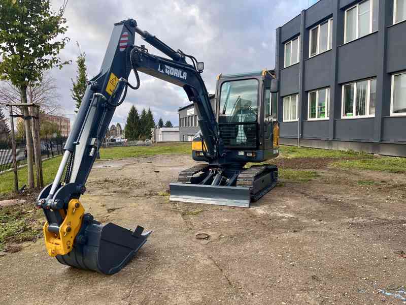 Pásový minibagr GORILA G50 I PRO CAB 5T Yanmar AKCE - foto 3