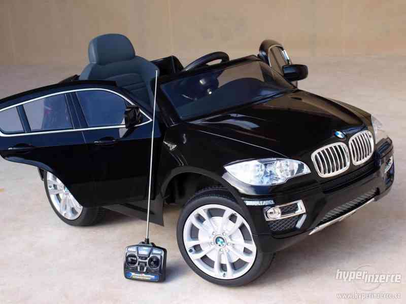 Dětské elektrické vozítko BMW X6 Černé EVA kola - foto 2