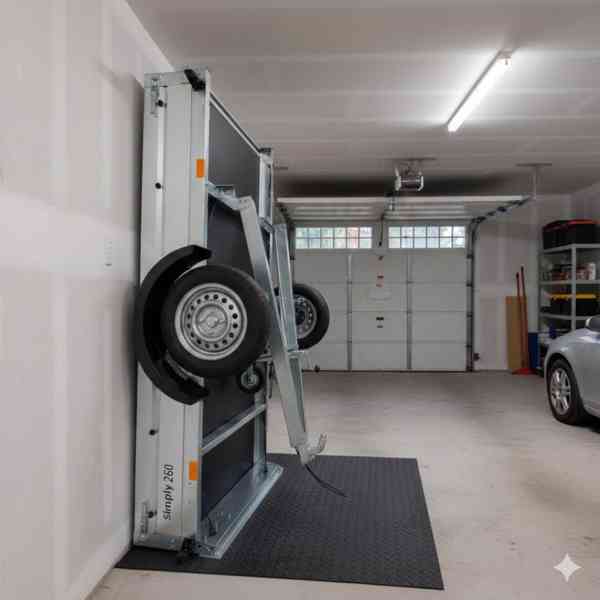 AKČNÍ CENA přívěsný vozík sklopný 2,53m x 1,30m, DPH - foto 2