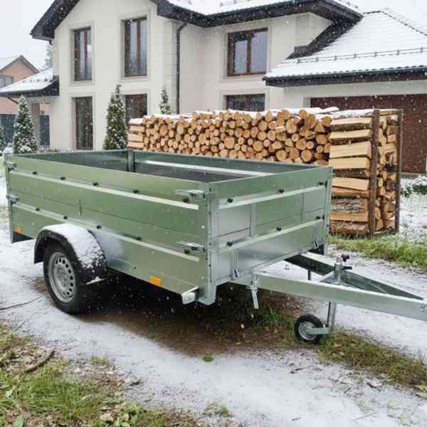 AKČNÍ CENA přívěsný vozík sklopný 2,53m x 1,30m, DPH - foto 21