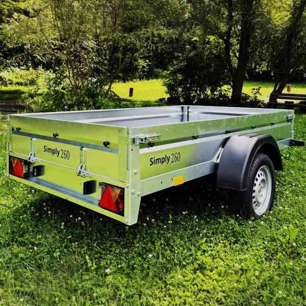 Nový přívěsný vozík sklopný 2,53m x 1,30m, DPH - foto 7