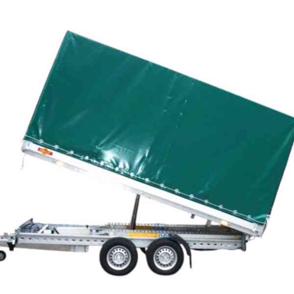 Nový 3-stranný hydraulicky sklopný přívěsný vozík 2700Kg - foto 19